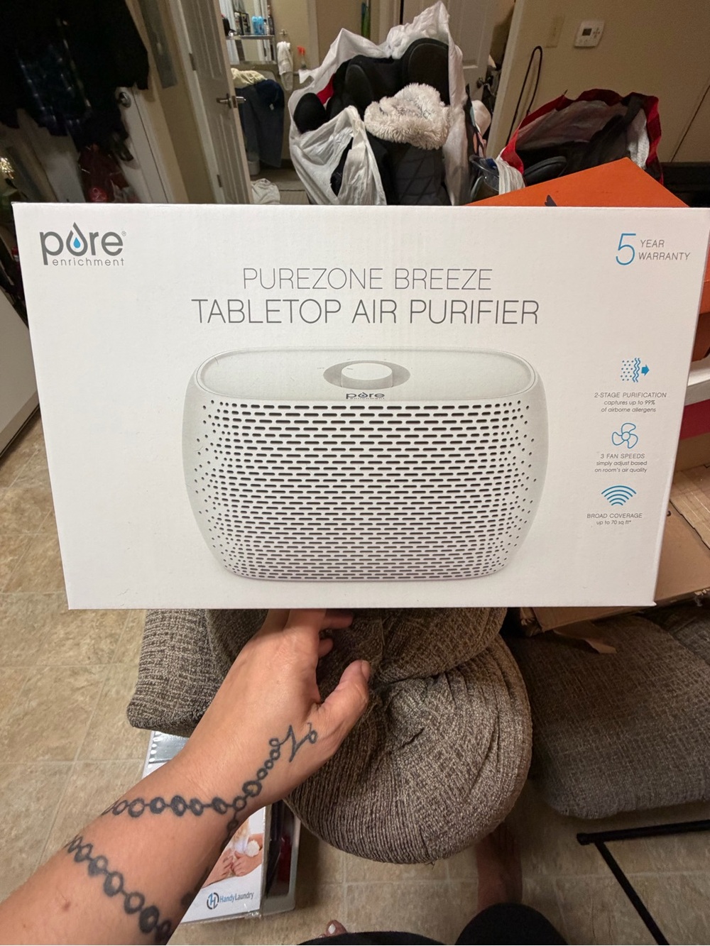 Brand New - Never Used or Opened - Pure Enrichment PureZone Breeze Air Purifier.